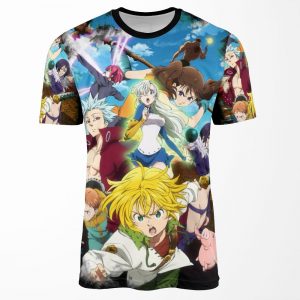 Seven Deadly Sins Black All-over-print T-shirt
