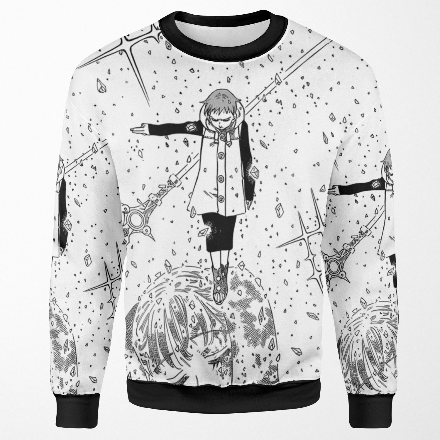 Seven Deadly Sins King And Diane All-over-print Unisex Sweatshirt
