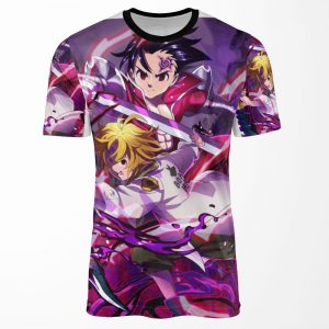 Seven Deadly Sins Zeldris And Meliodas All-over-print T-shirt