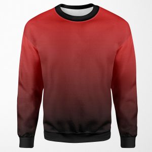 Shades Of Red Black To Red Gradient Minimalist Ombre All-over-print Unisex Sweatshirt