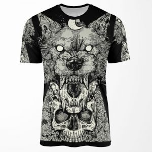 Shape Shift Black All-over-print T-shirt