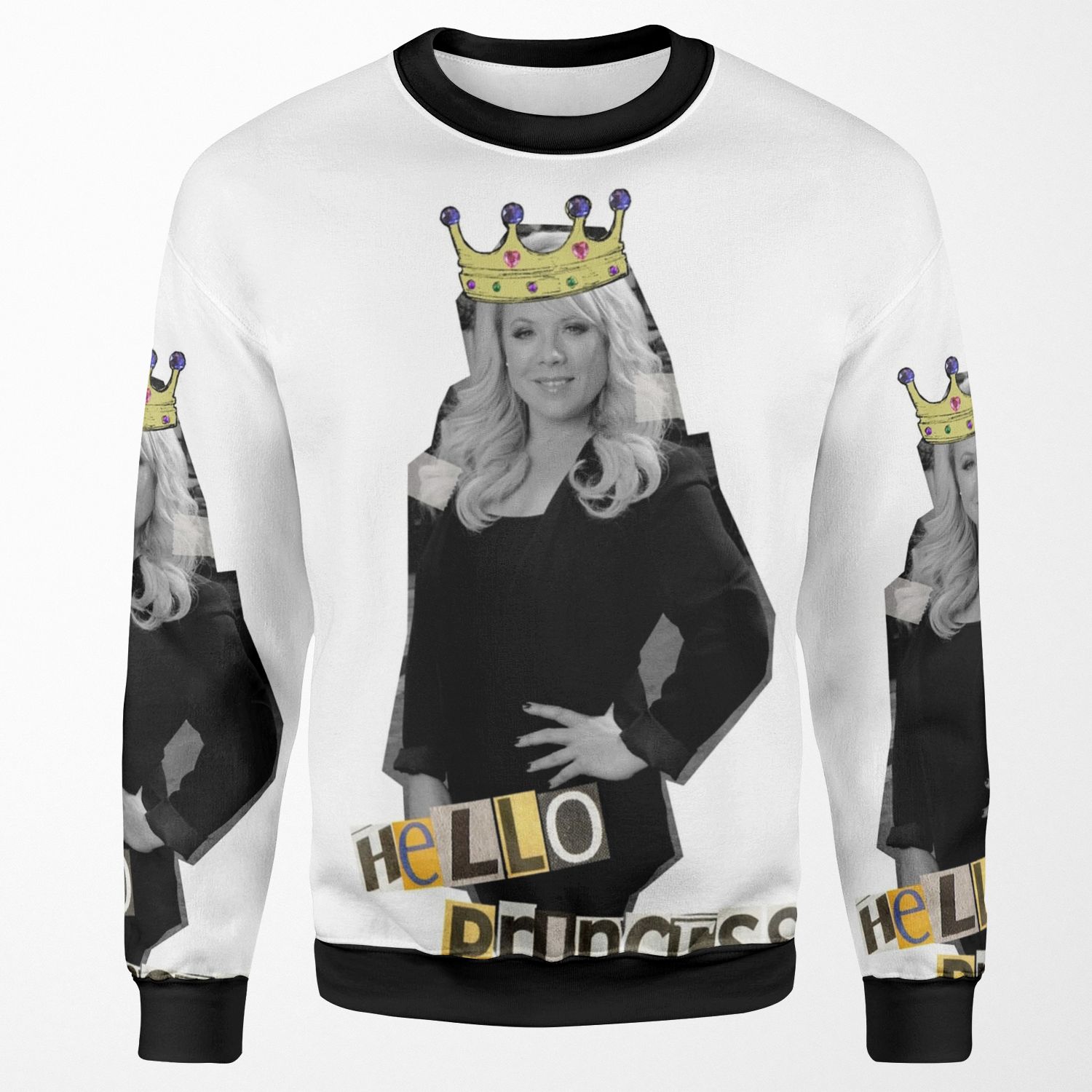Sharon Watts Hello Princess All-over-print Unisex Sweatshirt