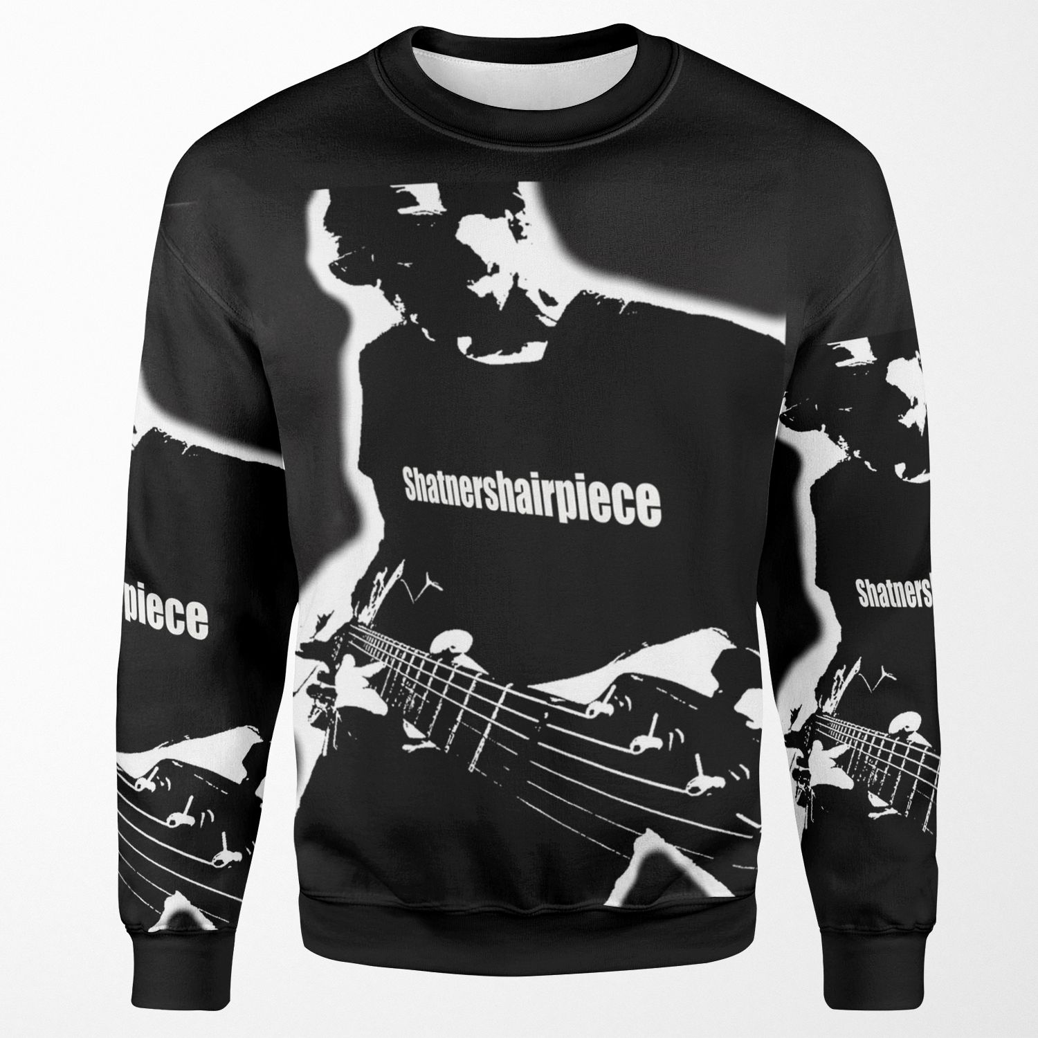 Shatnershairpiece Plays Hot Guitar All-over-print Unisex Sweatshirt
