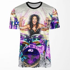 Sheila E Drummer Prince Drum Woman Digital Art By Ionaartdigital All-over-print T-shirt