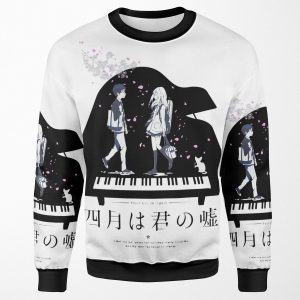 Shigatsu Wa Kimi No Uso All-over-print Unisex Sweatshirt