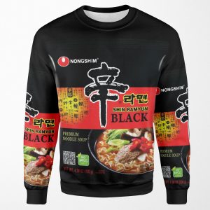 Shin Ramyun Black Ramen Nongshim Instant Ramen All-over-print Unisex Sweatshirt