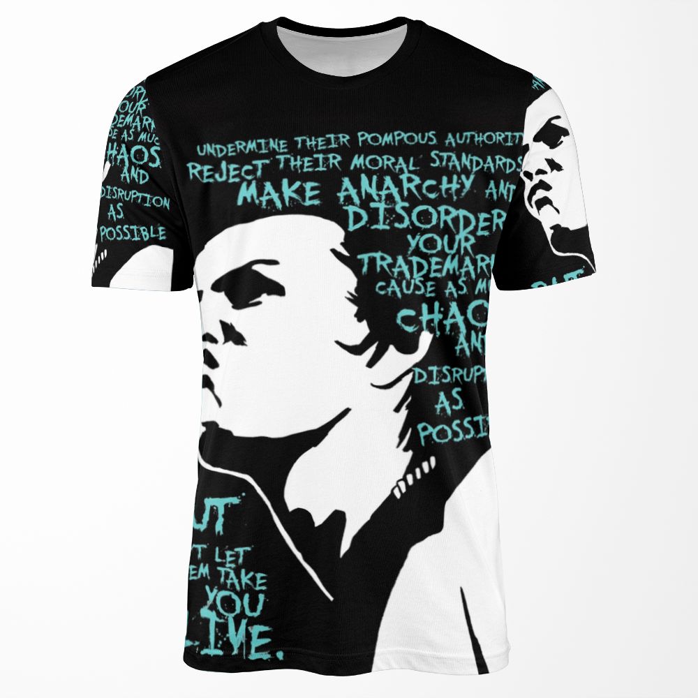 Sid Vicious Dead Or Alive All-over-print T-shirt