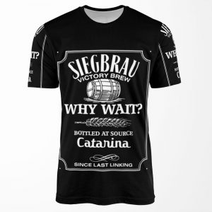 Siegbrau Whisky White All-over-print T-shirt