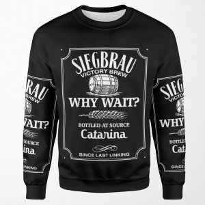 Siegbrau Whisky White All-over-print Unisex Sweatshirt