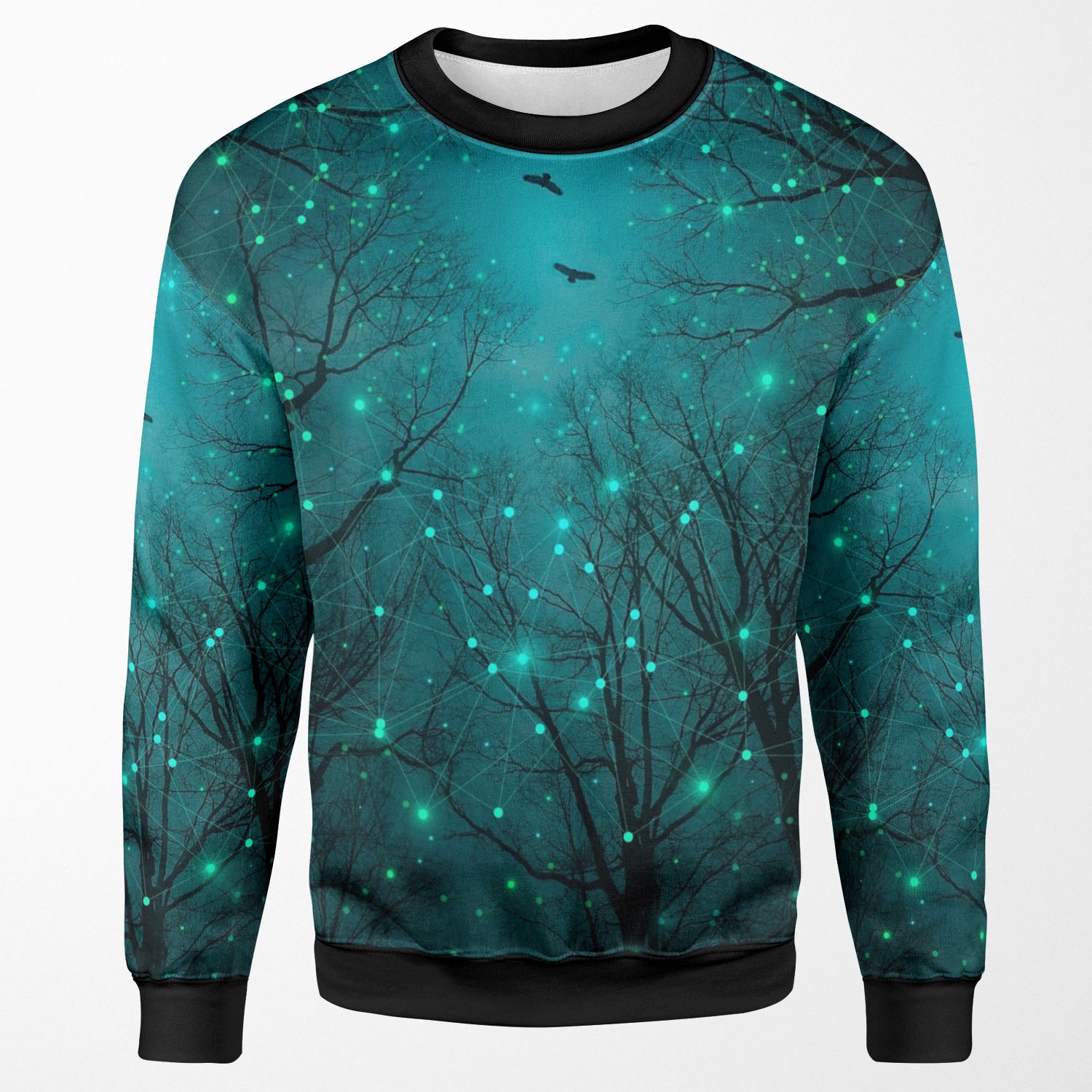 Silently One By One The Stars Blossomed All-over-print Unisex Sweatshirt