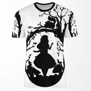 Silhouette Alice In Wonderland All-over-print T-shirt