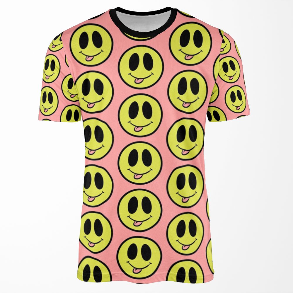 Silly Smiley Face All-over-print T-shirt