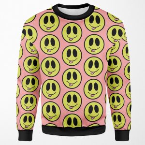 Silly Smiley Face All-over-print Unisex Sweatshirt