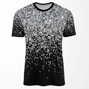 Silver Glitter All-over-print T-shirt