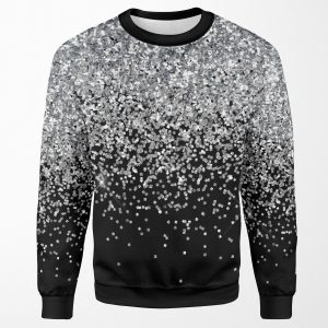 Silver Glitter All-over-print Unisex Sweatshirt