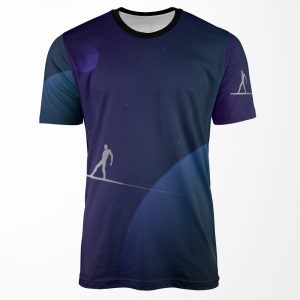 Silver Surfer Minimal All-over-print T-shirt