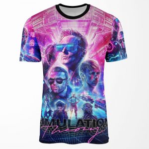 Simulation Theory World Tour 2019 Berantakin All-over-print T-shirt