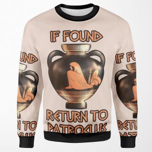 Single Achilles Seeking Good Patroclus All-over-print Unisex Sweatshirt