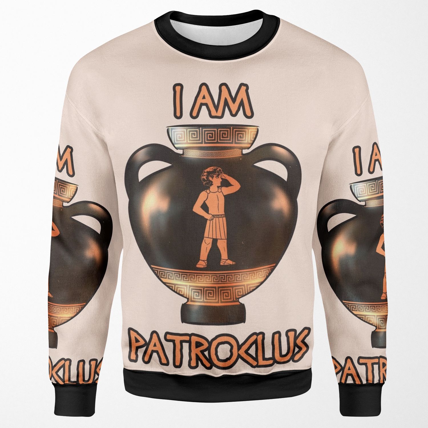 Single Patroclus Seeking Good Achilles All-over-print Unisex Sweatshirt