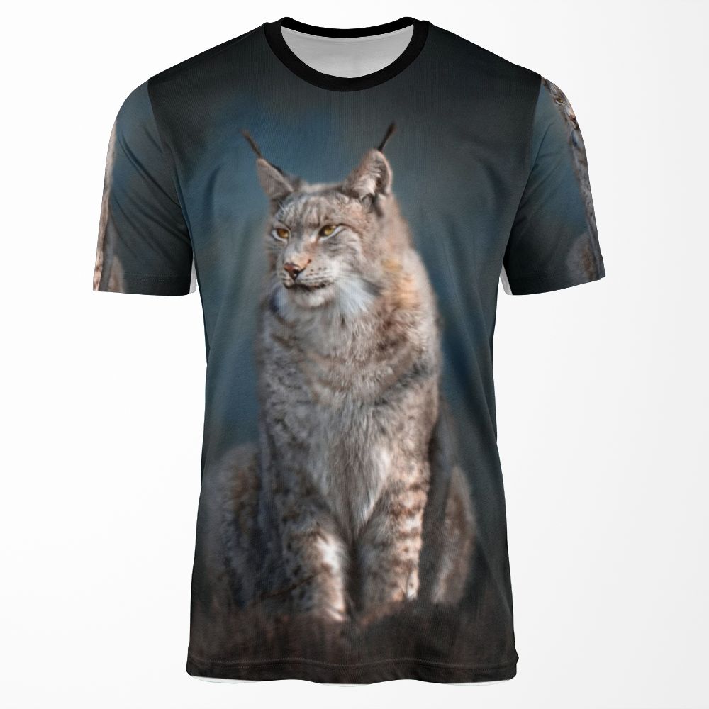 Sitting Iberian Lynx All-over-print T-shirt
