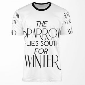 Skulduggery Pleasant The Sparrow Flies South For Winter All-over-print T-shirt