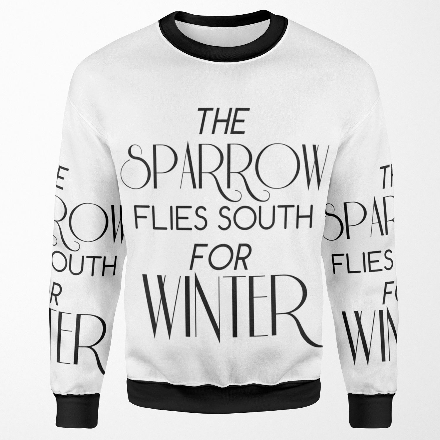 Skulduggery Pleasant The Sparrow Flies South For Winter All-over-print Unisex Sweatshirt