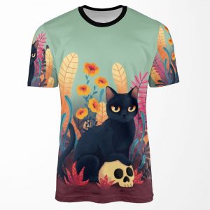 Skull Kitty All-over-print T-shirt