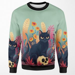 Skull Kitty All-over-print Unisex Sweatshirt
