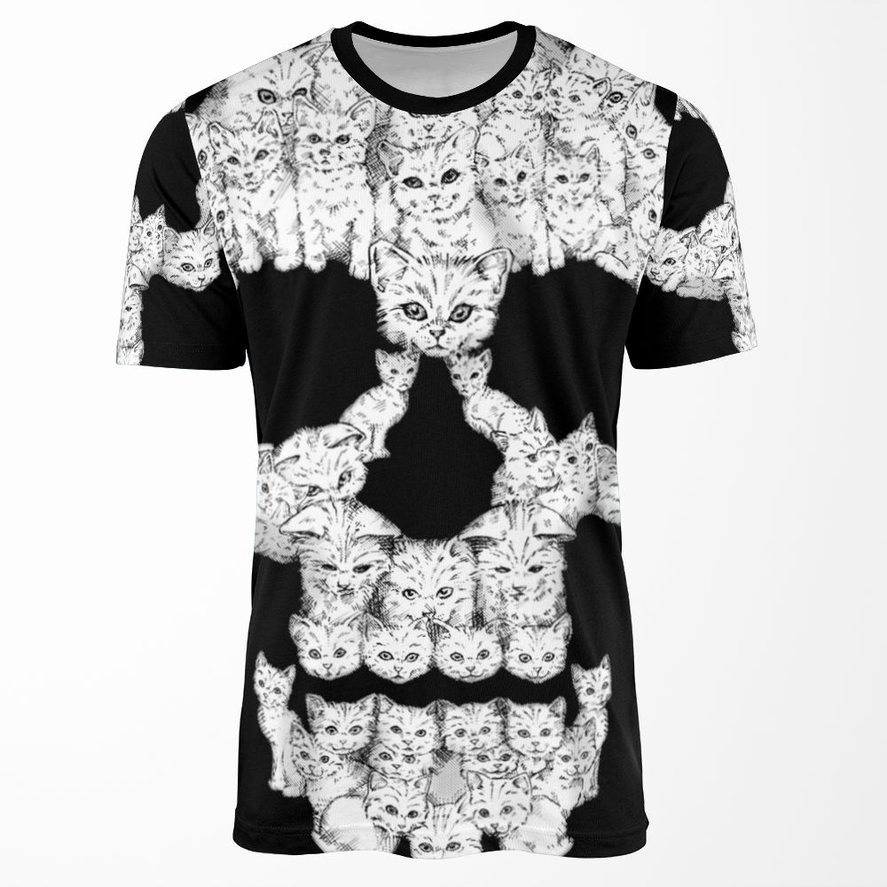 Skulls Are For Pussies All-over-print T-shirt