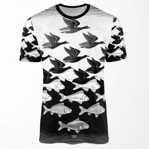 Sky And Water By Maurits Cornelis Escher All-over-print T-shirt