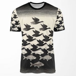 Sky And Water I Maurits Cornelis Escher All-over-print T-shirt