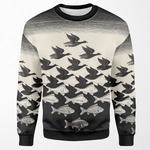 Sky And Water I Maurits Cornelis Escher All-over-print Unisex Sweatshirt