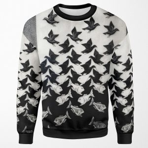 Sky And Water Ii By M C Escher All-over-print Unisex Sweatshirt