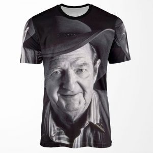 Slim Dusty Black And White All-over-print T-shirt