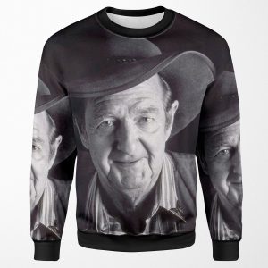 Slim Dusty Black And White All-over-print Unisex Sweatshirt