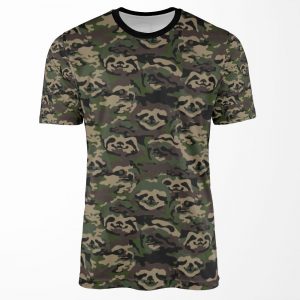 Sloth Camouflage All-over-print T-shirt