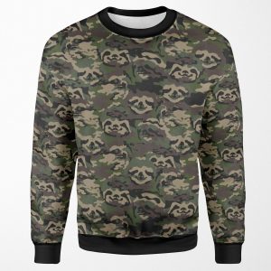 Sloth Camouflage All-over-print Unisex Sweatshirt