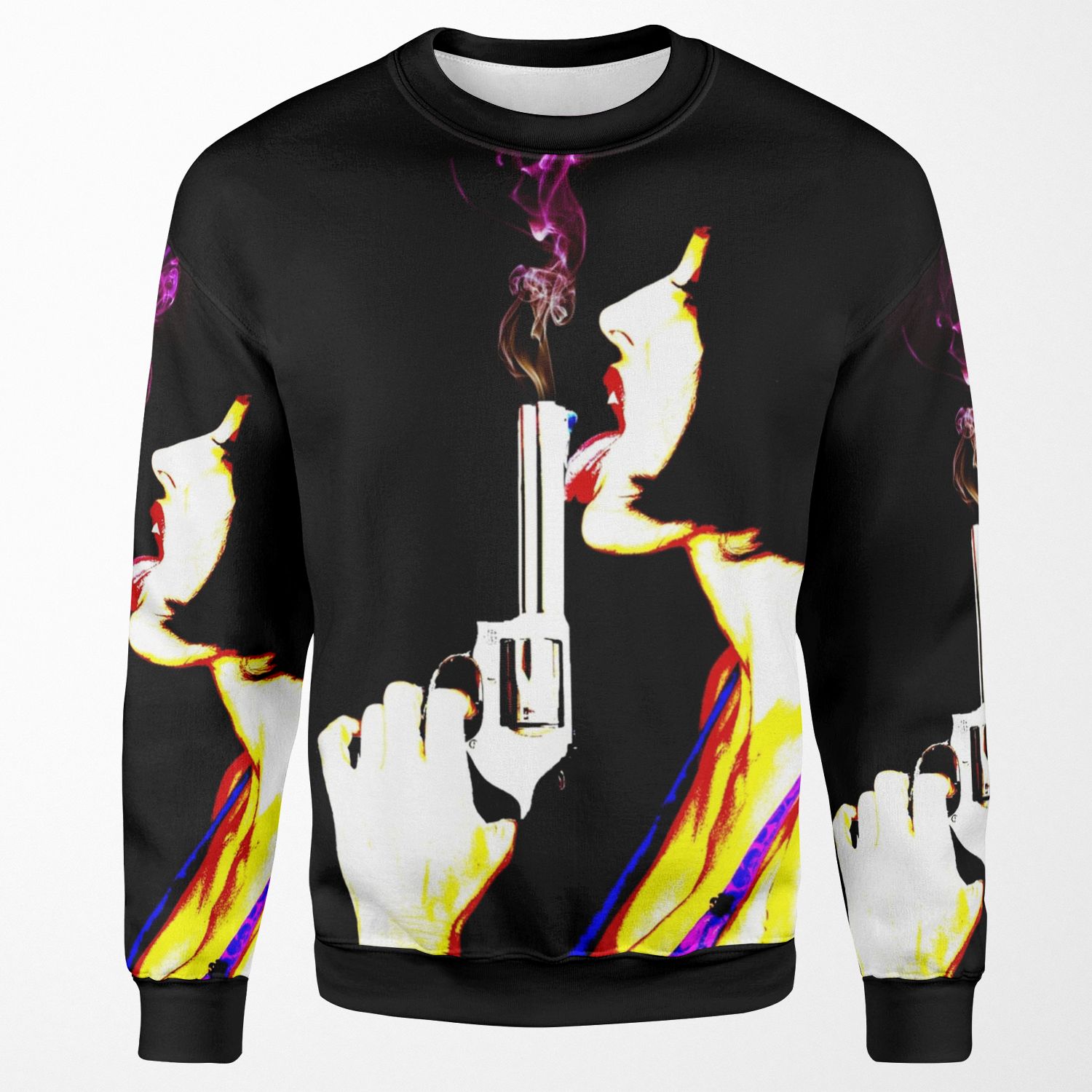 Smokin Gun All-over-print Unisex Sweatshirt