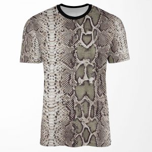 Snakeskin Print All-over-print T-shirt