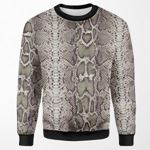 Snakeskin Print All-over-print Unisex Sweatshirt