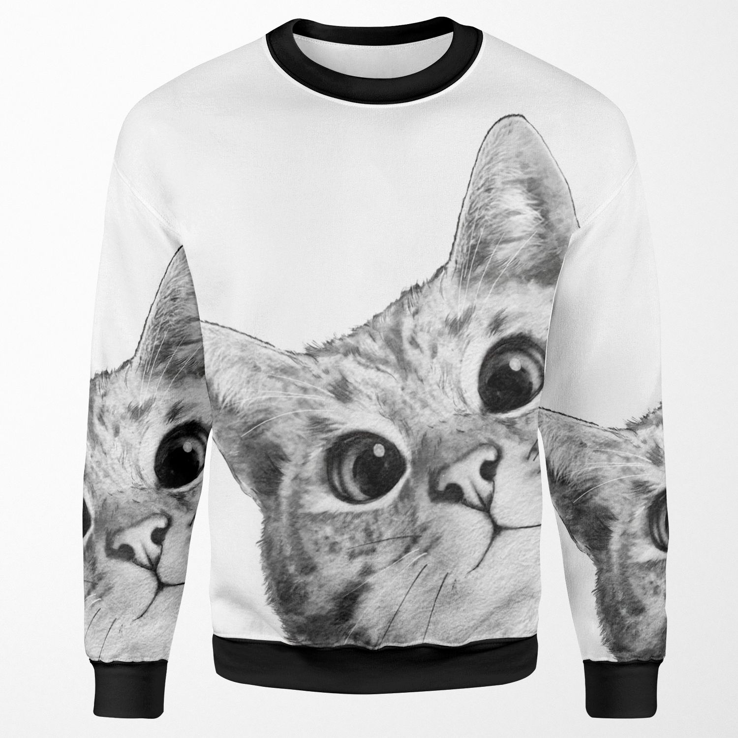 Sneaky Cat All-over-print Unisex Sweatshirt