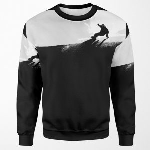 Snowboarding Downhill All-over-print Unisex Sweatshirt