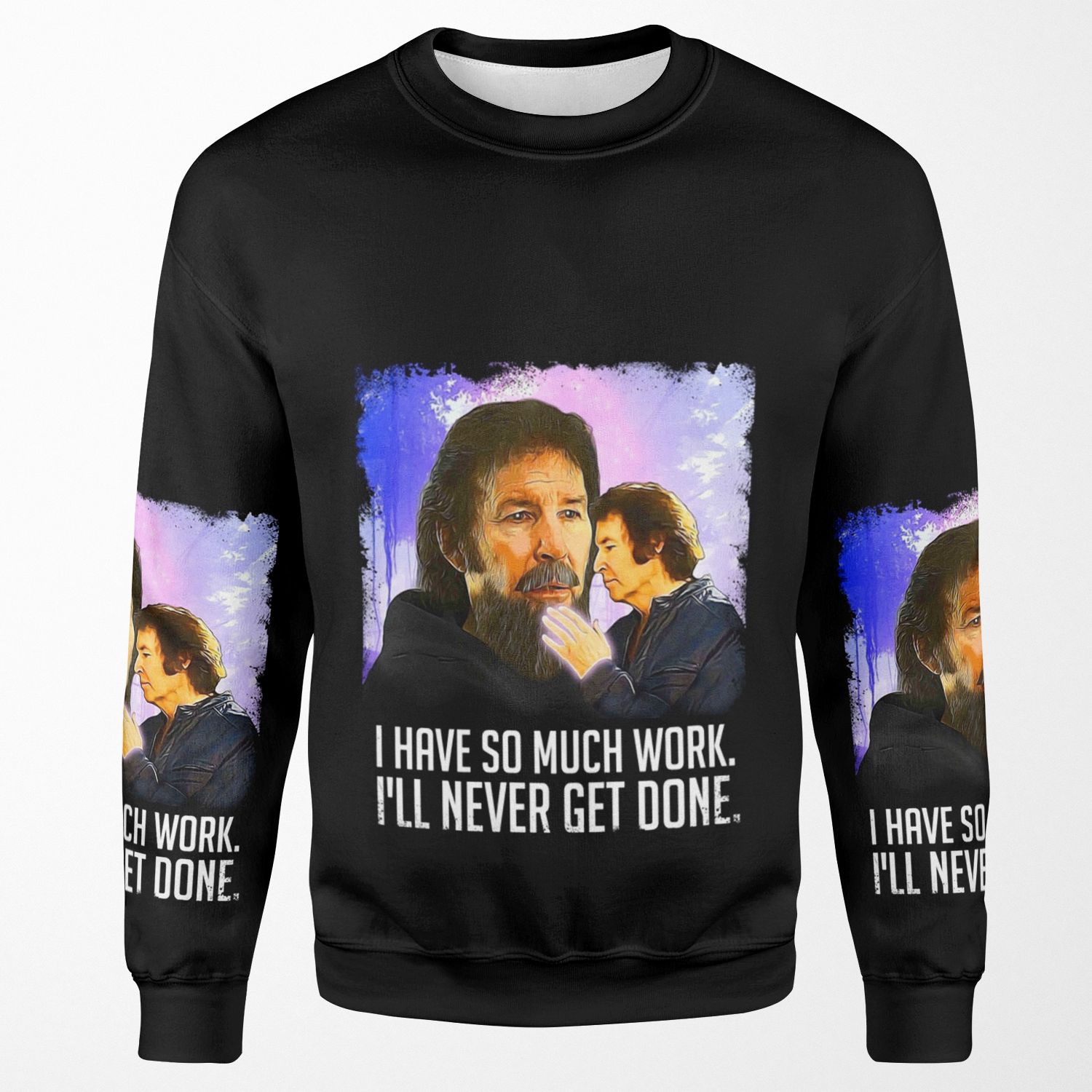So Much Work All-over-print Unisex Sweatshirt