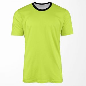 Solid Chartreuse Green Porch Pirates Coordinate All-over-print T-shirt