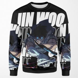 Solo Leveling Sung Jin Woo For Dark Background All-over-print Unisex Sweatshirt