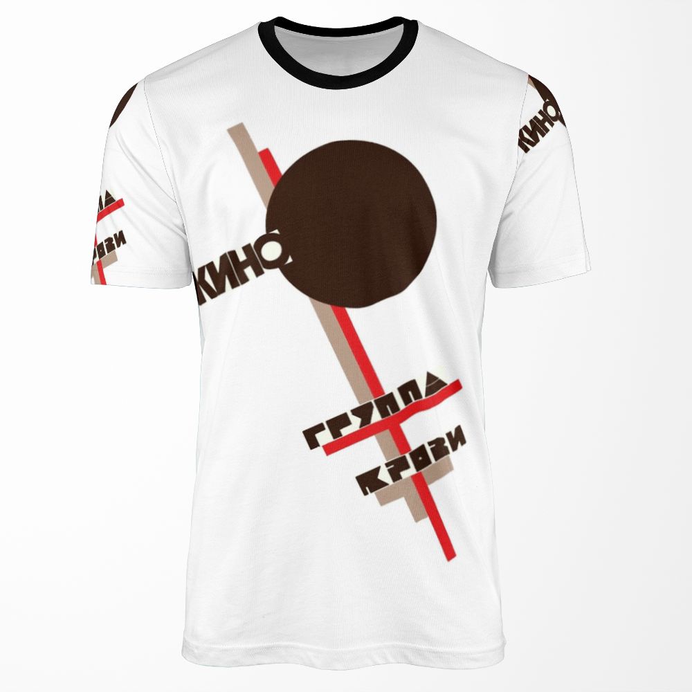 Soviet Band Kino 80%27S Blood Type Album Cover All-over-print T-shirt