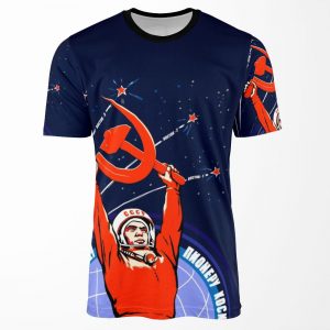 Soviet Propaganda Yuri Gagarin All-over-print T-shirt