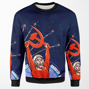 Soviet Propaganda Yuri Gagarin All-over-print Unisex Sweatshirt