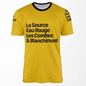 Spa Francorchamps Corners Black All-over-print T-shirt