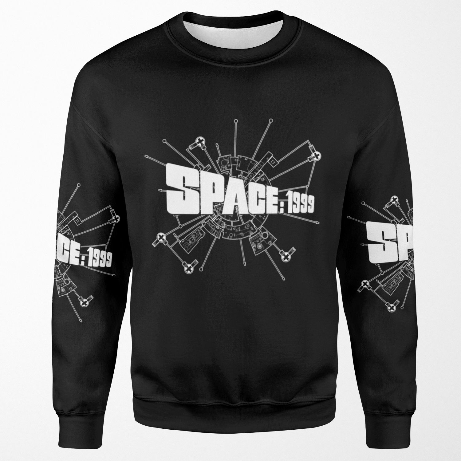 Space 1999 Logo Alpha Diagram All-over-print Unisex Sweatshirt